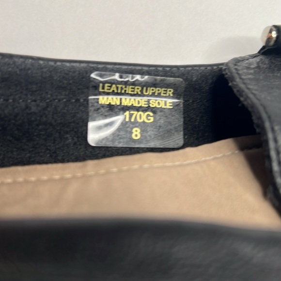 Mercer & Adison Black Genuine Leather Flats Loafers Slip ons Unisex 170G - Picture 5 of 9